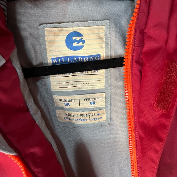 Billabong winter jacket youth 12yrs - Picture 7 of 14